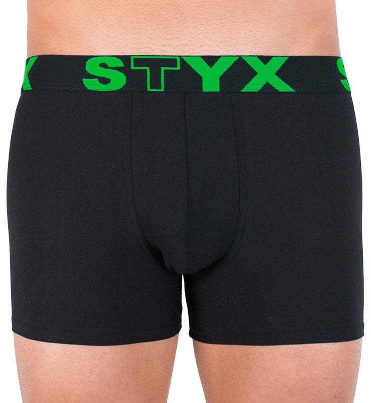 Men's boxers Styx long sports rubber black
