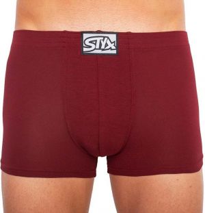 Men's boxers Styx classic rubber burgundy