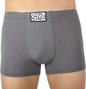 Men's boxer shorts Styx classic rubber dark gray