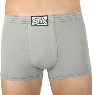 Men's boxers Styx classic rubber light gray