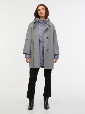 Orsay Women's Grey Wool Coat - Women's