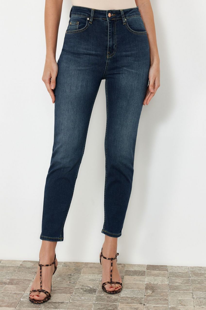 Trendyol Blue High Waist Mom Jeans