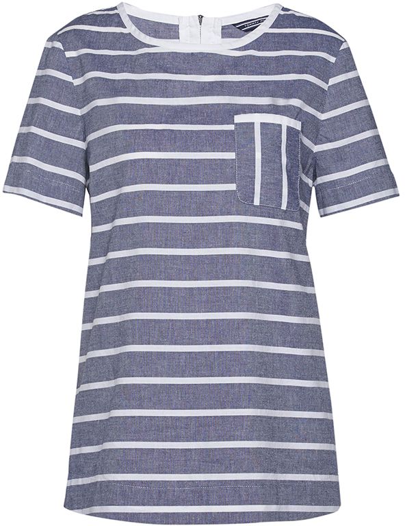 Tommy Hilfiger Tričko - NADIE TOP SS modré