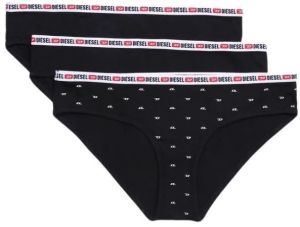 Diesel Nohavičky - UFPNGIADATHREEPACK Uw Panties čierno-biele