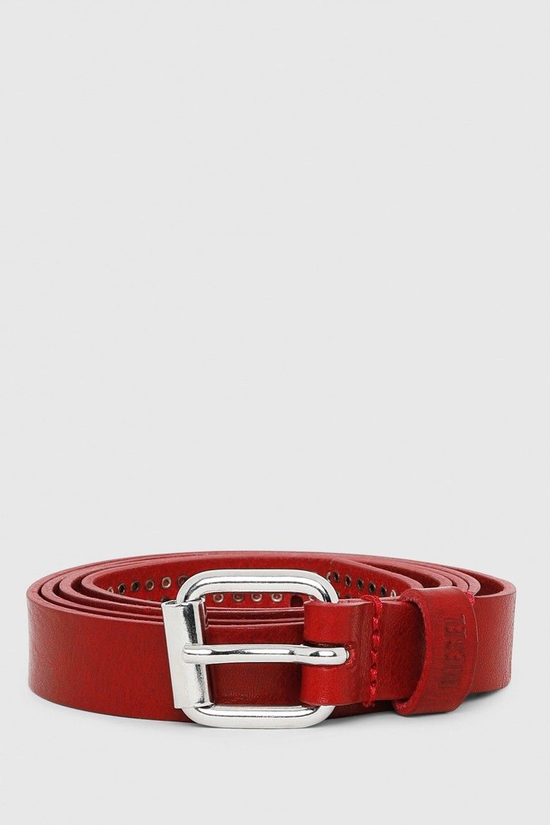 Diesel Opasok - BMINISTUD  belt tmavočervený