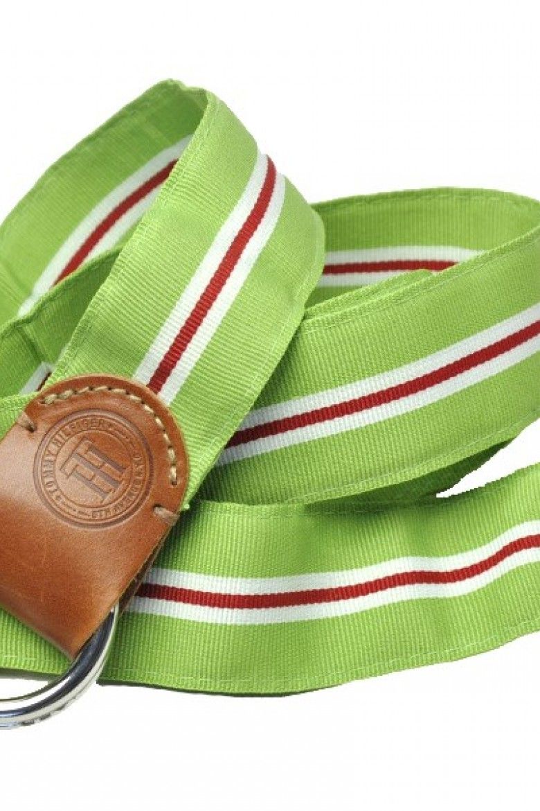 Tommy Hilfiger Opasok - dalton belt zelený