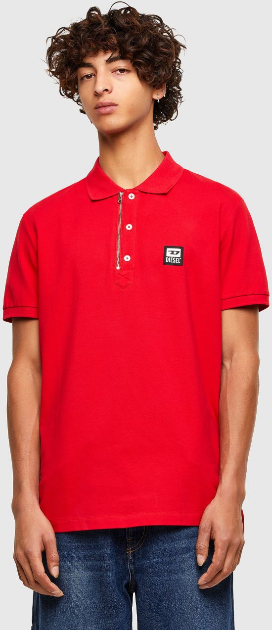Diesel Polo tričko - THARRY POLO SHIRT červené