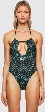 Plavky - Diesel BFSWRHIAS SWIMSUIT zeleno-čierne