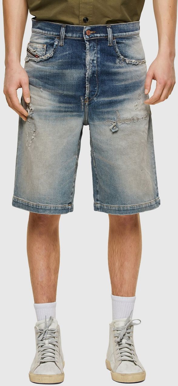 Diesel Krátke nohavice - D-MACS-SHORT SHORTS svetlomodré