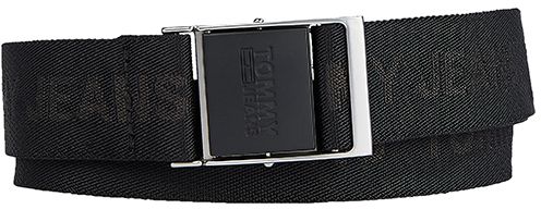 Tommy Jeans Opasok - TJM SEASONAL WEBBING 3.5 čierny