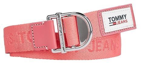 Tommy Jeans Opasok - TJW WEBBING ESSENTIAL BELT ružový