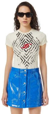 Diesel Tričko - T-UNCUTIE T-SHIRT béžová