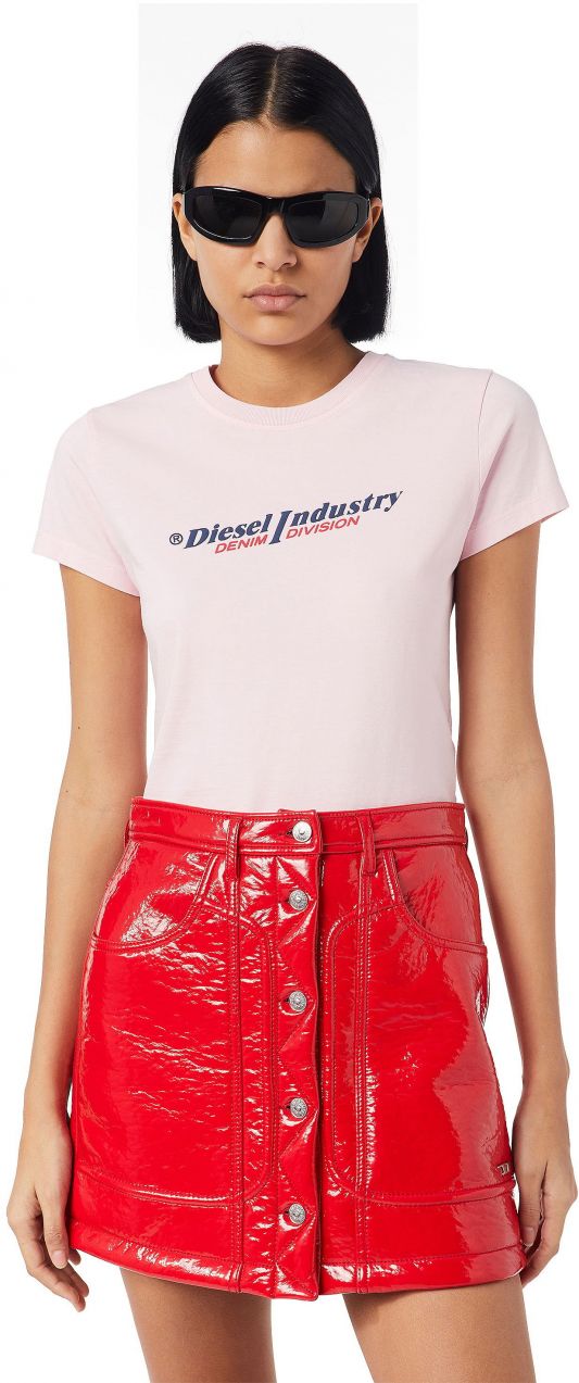 Diesel Tričko - T-SLI-IND T-SHIRT ružové