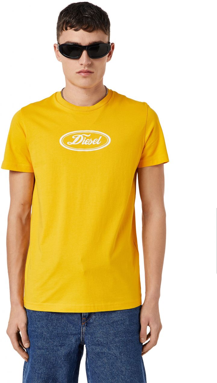 Diesel Tričko - T-DIEGOR-C14 T-SHIRT žlté