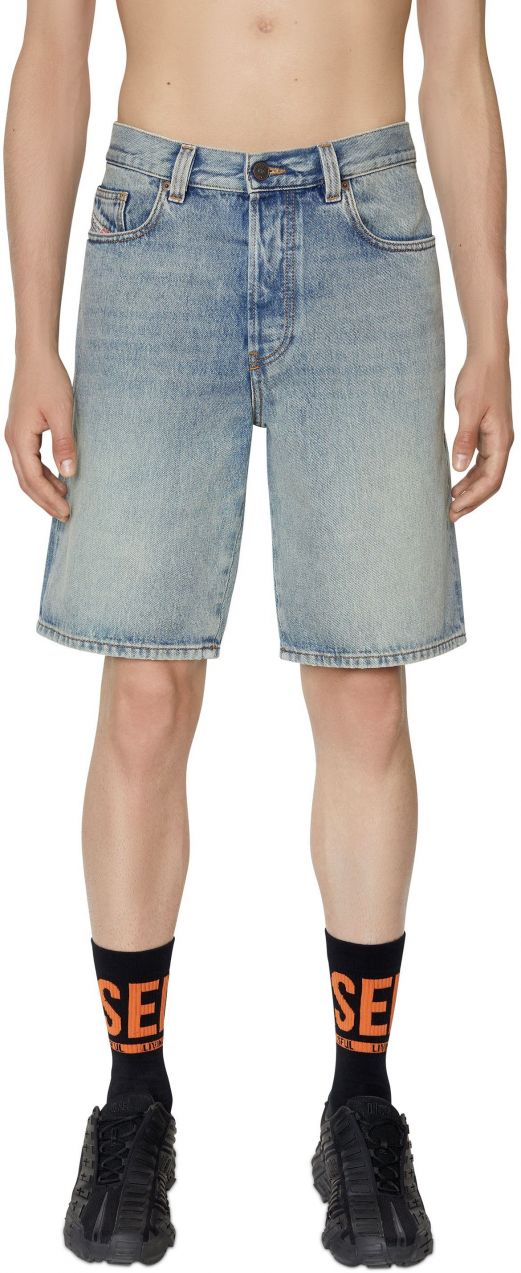 Diesel Krátke nohavice - REGULAR-SHORT SHORTS modré