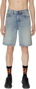 Diesel Krátke nohavice - REGULAR-SHORT SHORTS modré