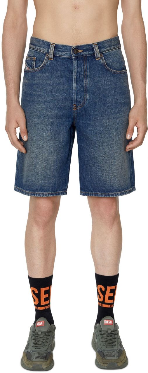 Diesel Krátke nohavice - REGULAR-SHORT SHORTS modré