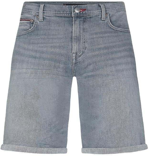 Tommy Hilfiger Krátke nohavice - MIAMI SHORT 5PKT PINE GREY sivé