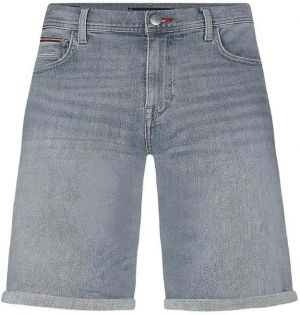 Tommy Hilfiger Krátke nohavice - MIAMI SHORT 5PKT PINE GREY sivé