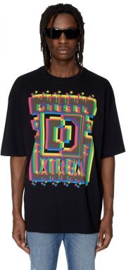 Diesel Tričko - T-WASH-E2 T-SHIRT čierne