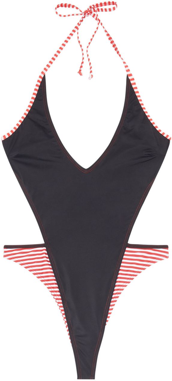 Diesel Plavky - BFSW-KATRIEN SWIMSUIT čierne