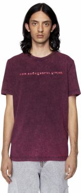 Diesel Tričko - T-DIEGOR-E5 T-SHIRT fialové