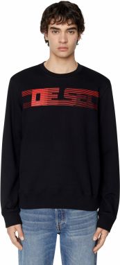 Diesel Mikina - S-GINN-E3 SWEAT-SHIRT čierna