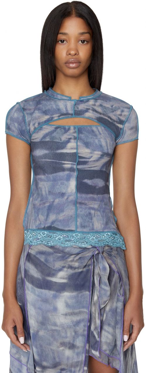 Diesel Tričko - T-TINE TANK TOP modré
