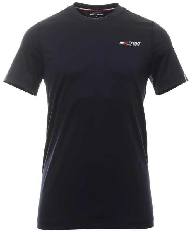 Tommy Hilfiger Tričko - ESSENTIALS TRAINING BIG LOGO TEE modré
