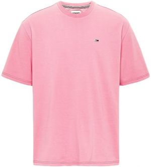 Tommy Jeans Tričko - TJM ESSENTIAL CNECK SKATE TEE ružové