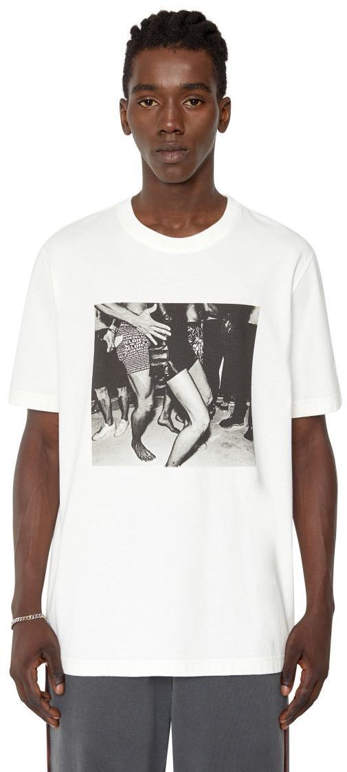 Diesel Tričko - T-JUST-E40 T-SHIRT biele