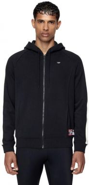 Diesel Mikina - AMST-TRASTEER-HT01 SWEAT-SHIRT čierna