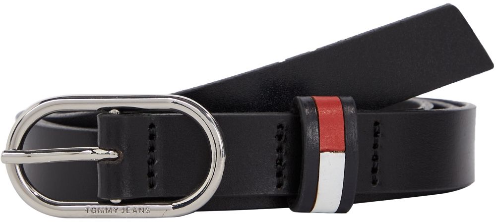 Tommy Jeans Opasok - TJW OVAL 2.0 čierny