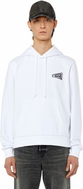 Diesel Mikina - S-GINN-HOOD-K31 SWEAT-SHIRT biela