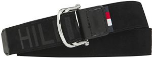 Tommy Hilfiger Opasok - NEW D-RING LEATHER 3.5 čierny