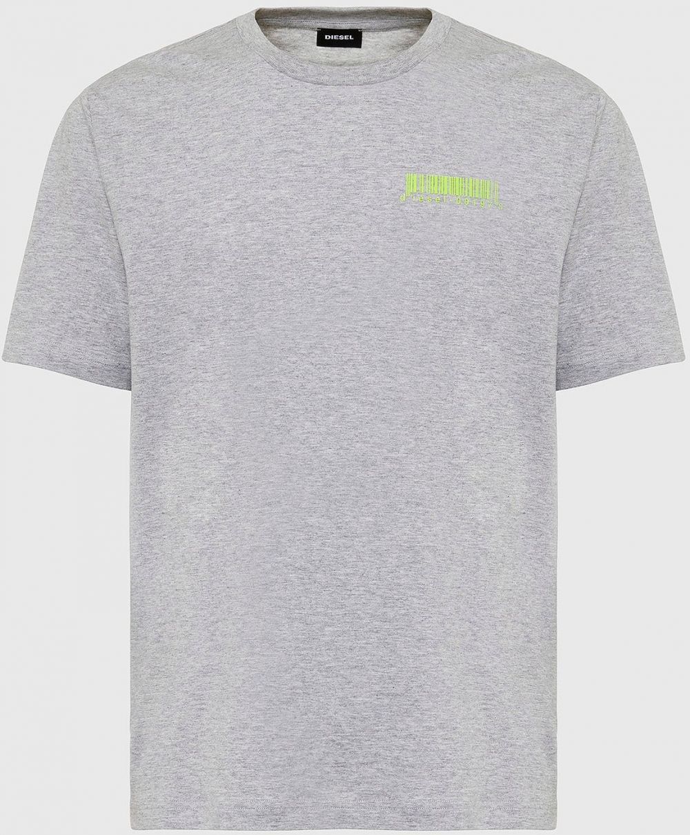 Diesel Tričko - T JUSTSLITSX84 TSHIRT sivé