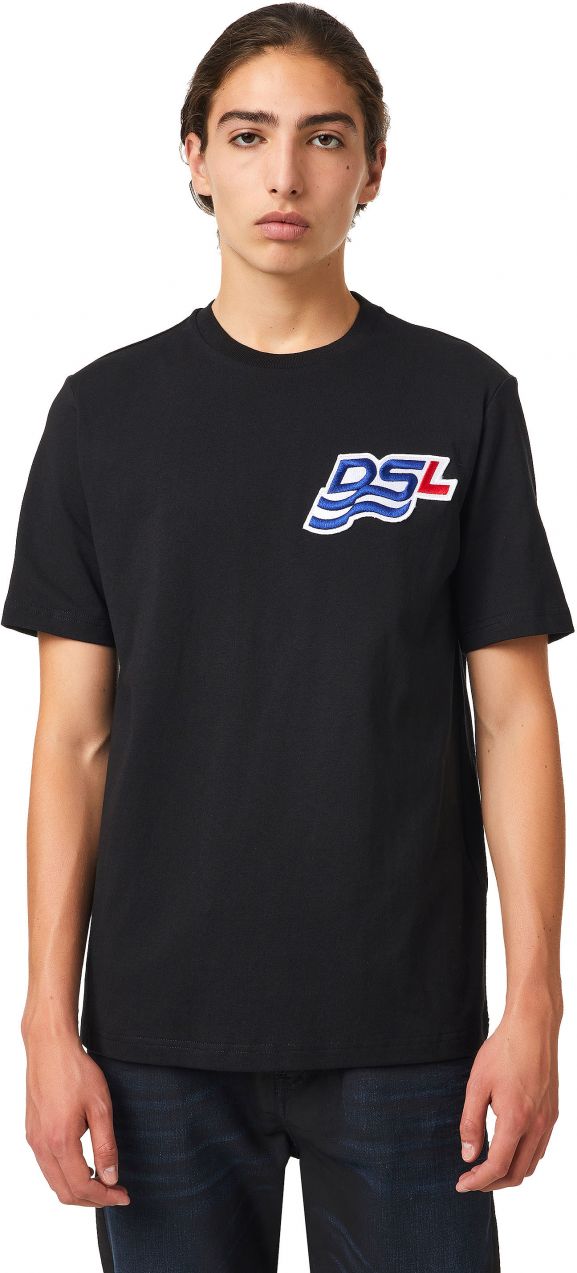 Diesel Tričko - TJUSTB83 TSHIRT čierne