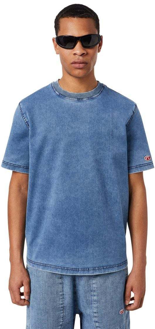 Tričko - Diesel D-BIGGOR-NE T-SHIRT modré