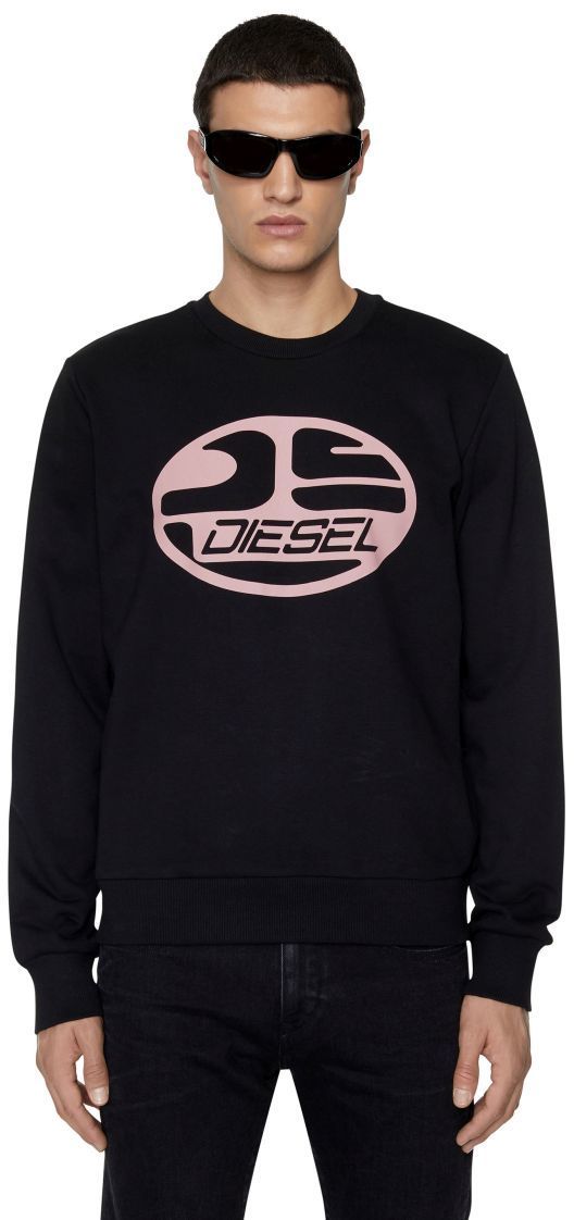 Diesel Mikina - S-GINN-K26 SWEAT-SHIRT čierna
