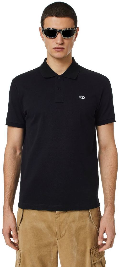 Diesel Polo tričko - T-SMITH-DOVAL-PJ POLO SHIRT čierne