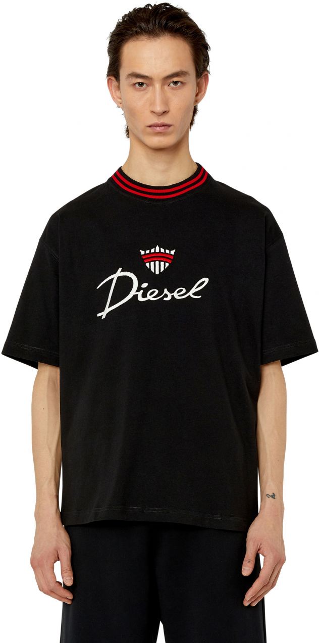 Diesel Tričko - T-WASH-G6 T-SHIRT čierne