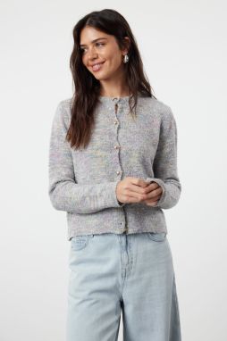 Trendyol Gray Gradient Knitwear Cardigan