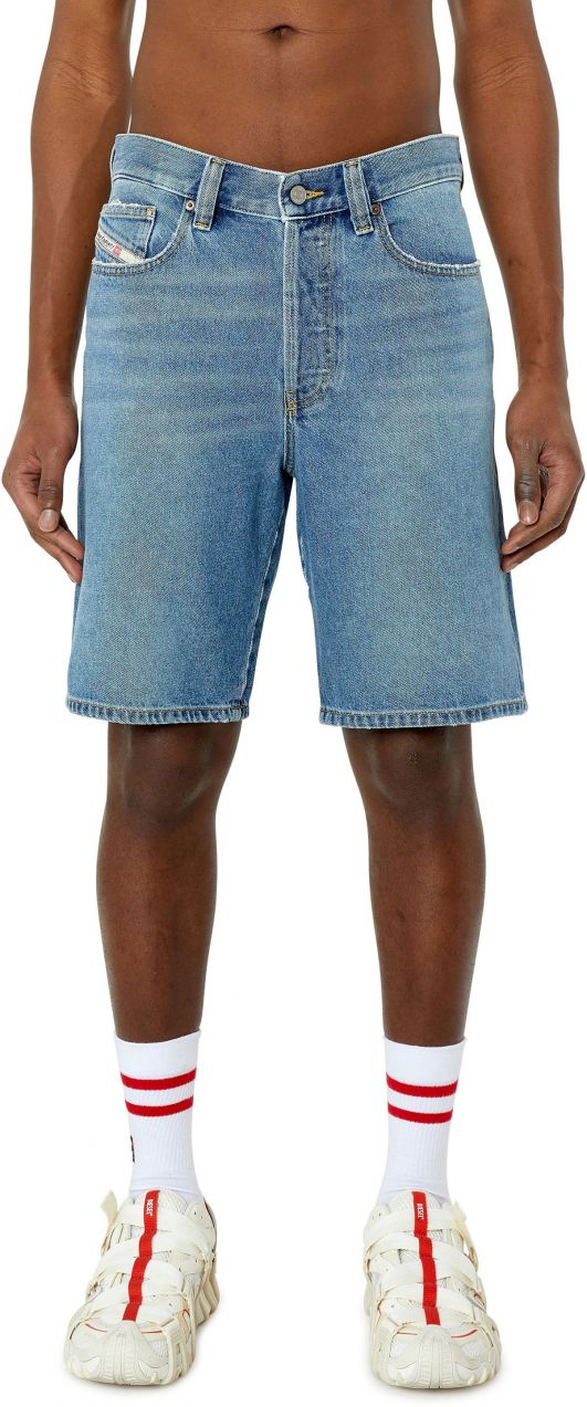 Diesel Krátke nohavice - REGULAR-SHORT SHORTS modré