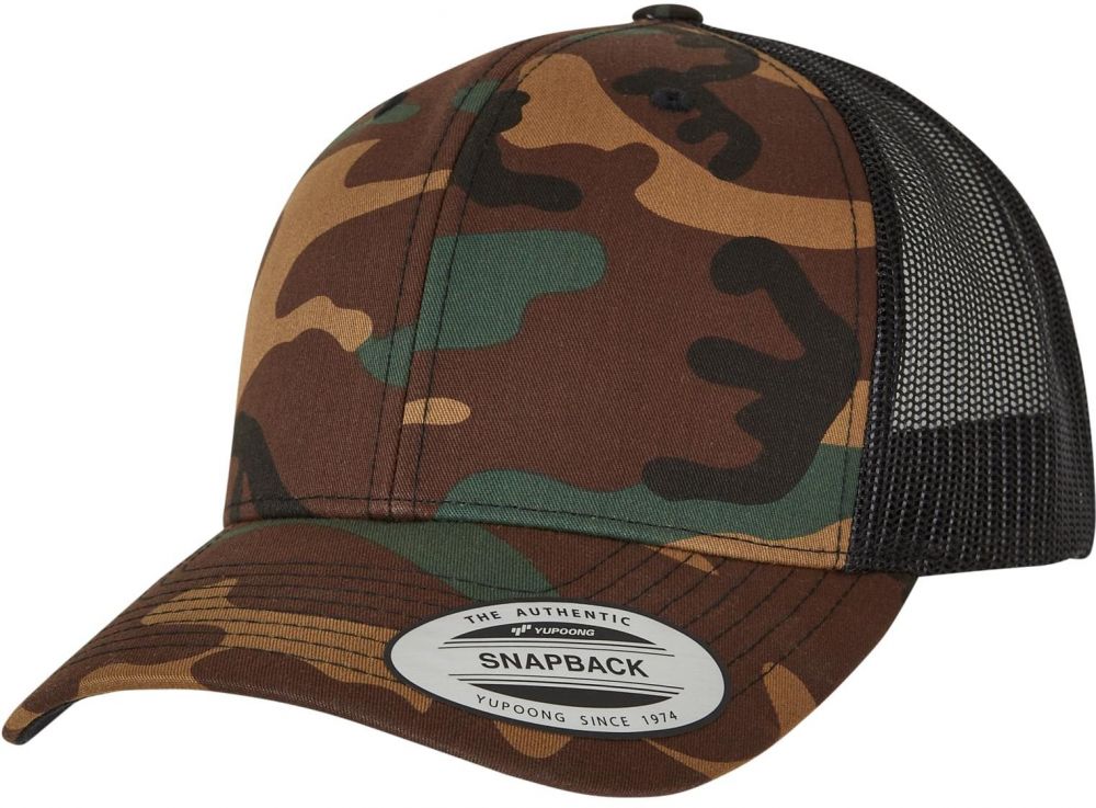 Retro Trucker Camo camo/black