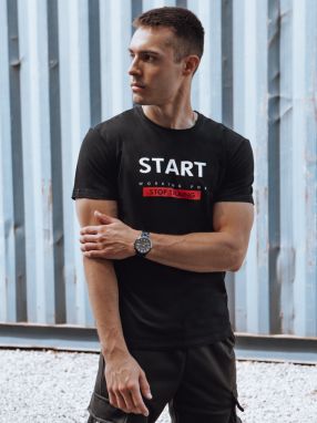 Men's Black T-Shirt Dstreet