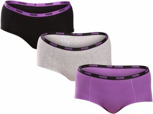 3PACK Women's Panties Puma Multicolor