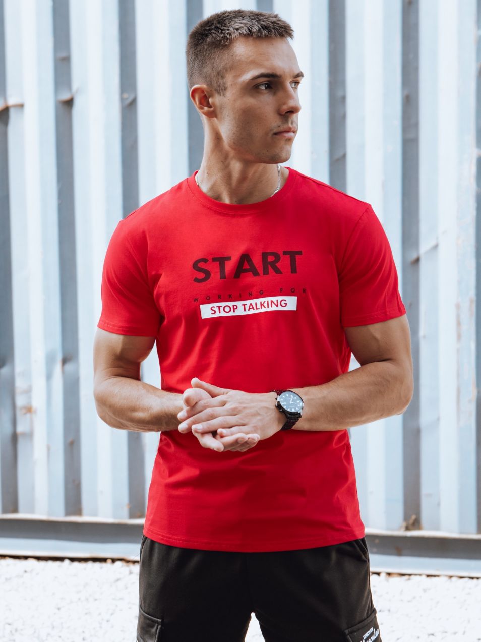 Men's Red T-Shirt Dstreet