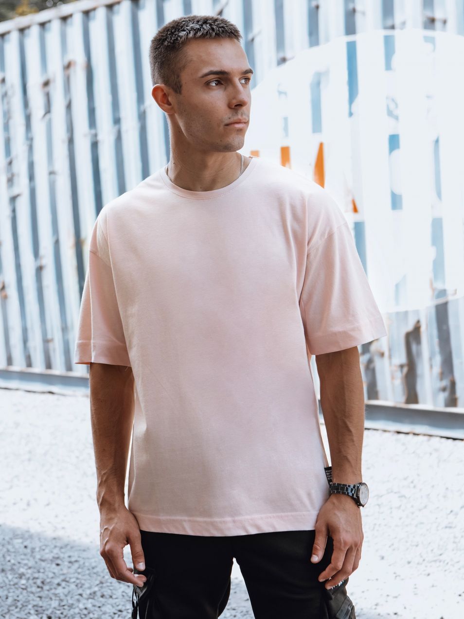 Men's T-shirt pink Dstreet