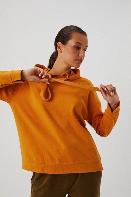 Plain hoodie - mustard