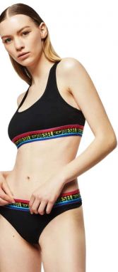 Podprsenka - Diesel UFSBMILEY TANKTOP čierna